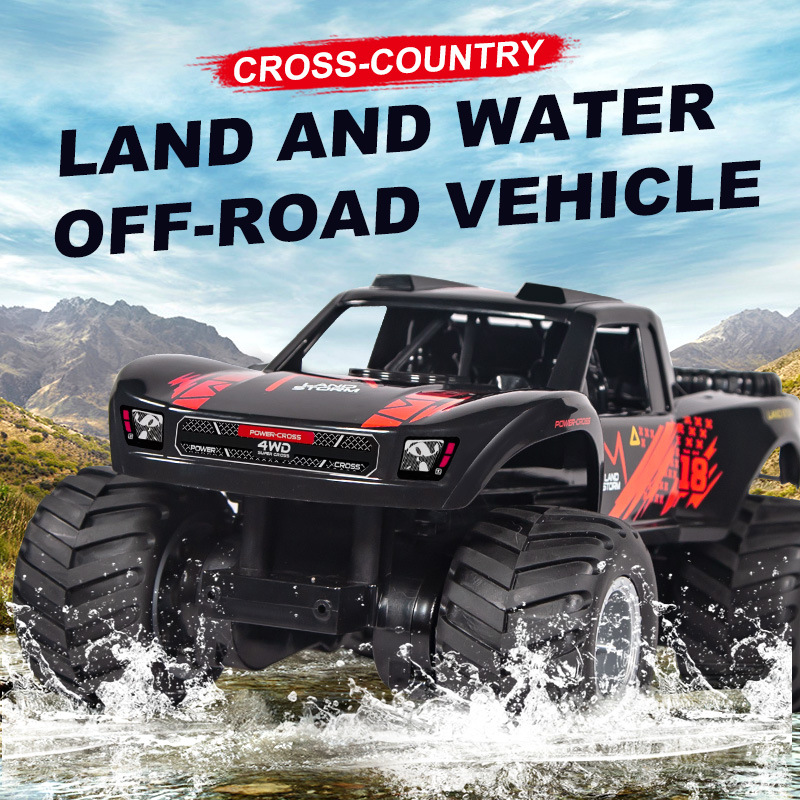 Drone Or Rc Car - Amphibious RC Car 4WD, Waterproof Remote