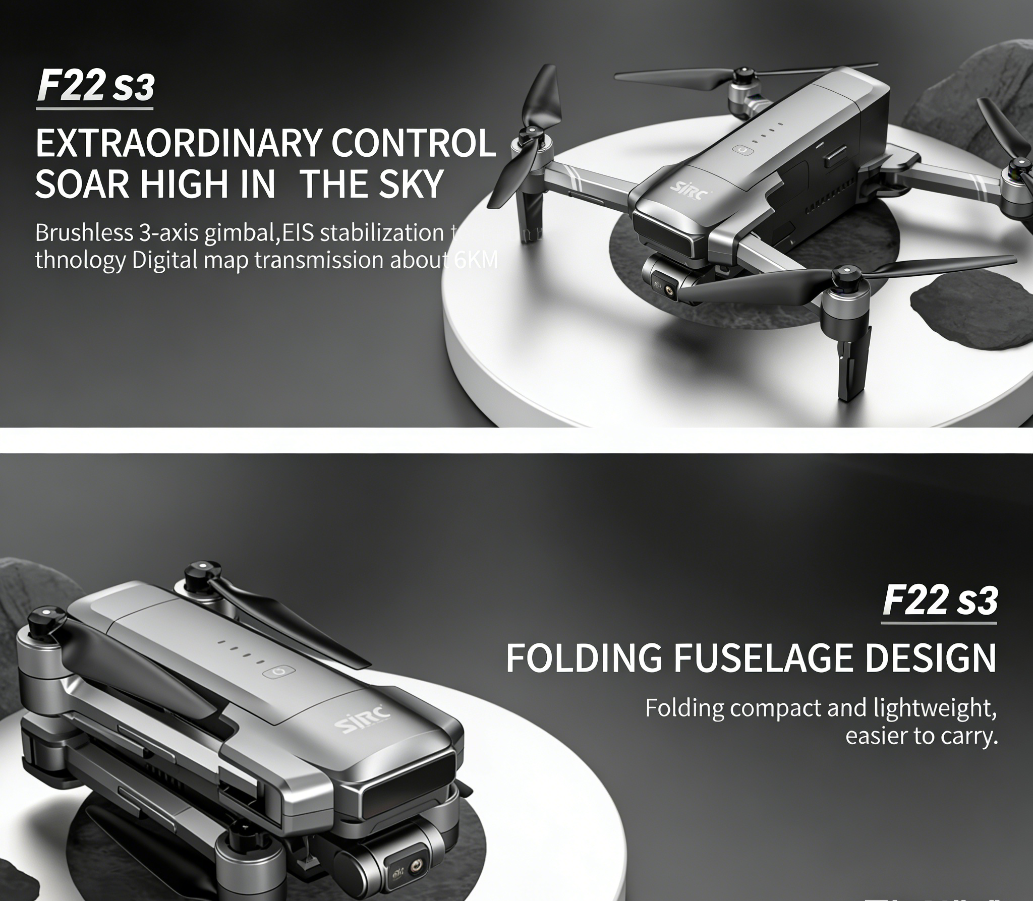 Drone F22 Rc - SJRC F22 S3 pro Foldable RC
