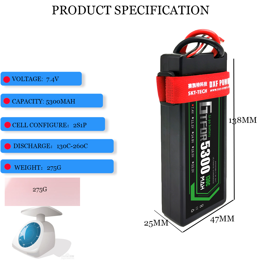 GTFDR Graphene Lipo Battery 2S - Drone Rc Truck 评论和价格