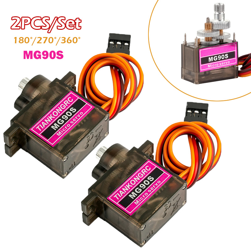 2PCS MG90S Full Metal Gear Mic - Drone Rc Ufo 评论和价格