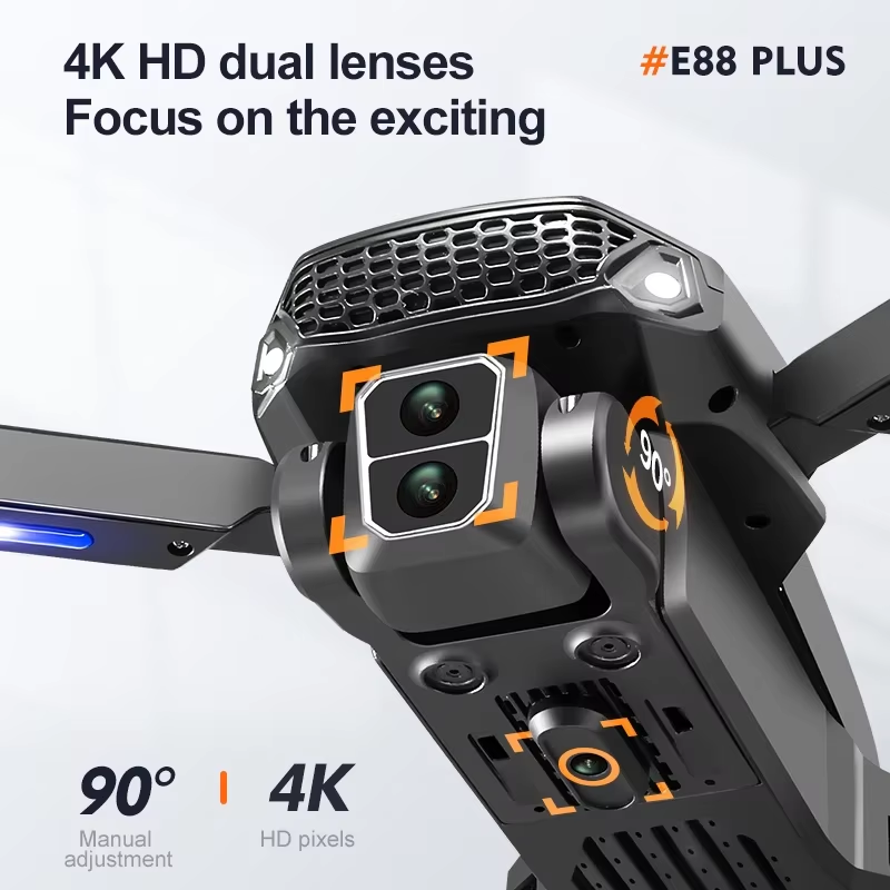 E88 plus Brushless Optical Flo - Drone Rc App 评论和价格