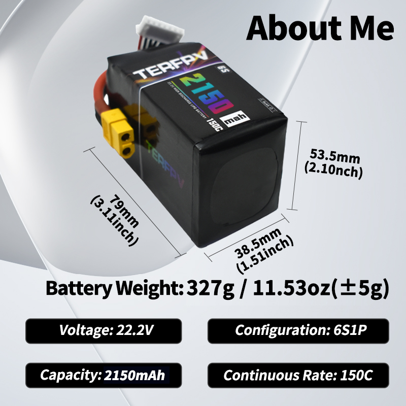 TERFPV Lipo Battery 6S 22.2V 1 - Drone Tech Rc 评论和价格