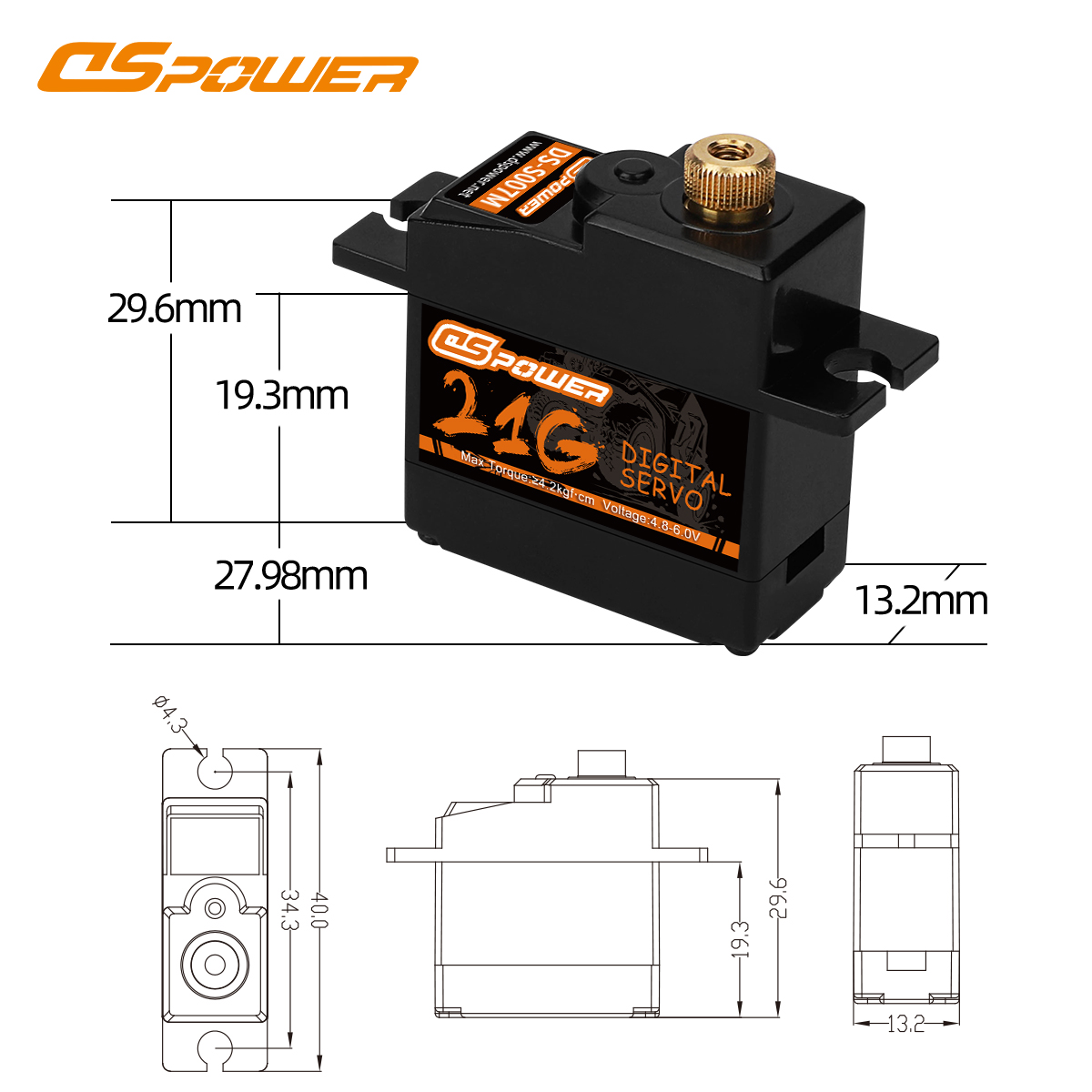 DSPOWER 21G Metal Gear Digital - Drone Rc Truck 评论和价格