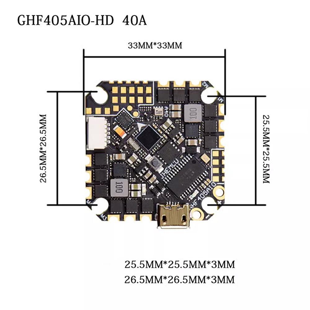 JHEMCU GHF405AIO-HD 40A AIO Fl - Drone With Rc 2 评论和价格