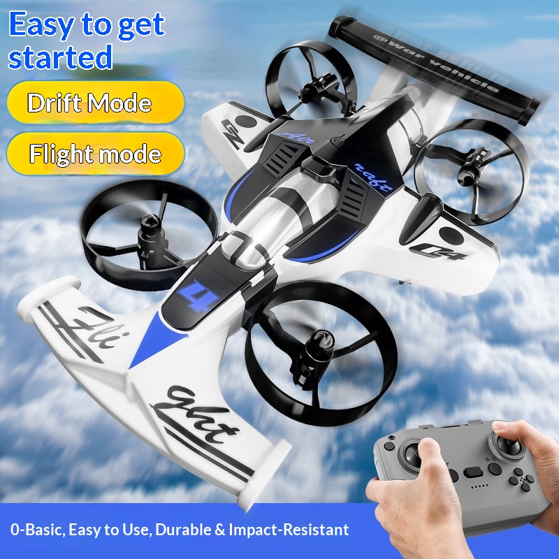 C4 2 In 1 RC 4 Axis Drone Stun - Rc Drone And Flying Car 评论和价格