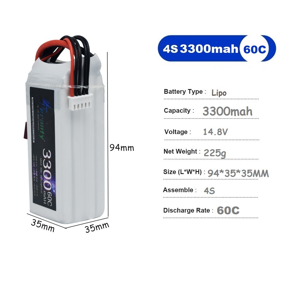 LiPo Rechargeable Battery 4S 3 - Drone Tech Rc 评论和价格