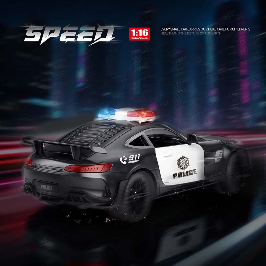 1/16 Big 2.4G Super Fast Polic - Drone Or Rc Car 评论和价格