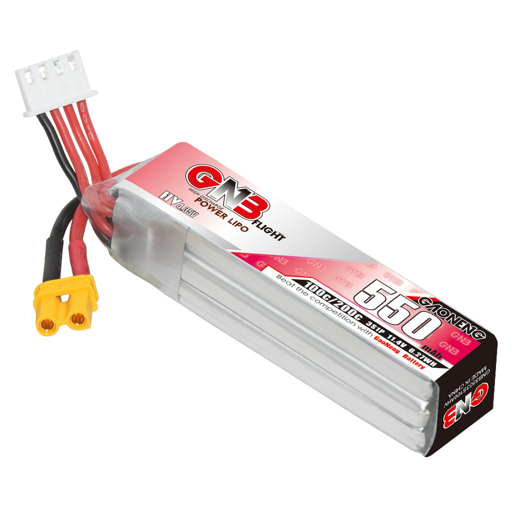 GNB HV 11.4V 550mAh 100C/200C  - Drone Tech Rc 评论和价格