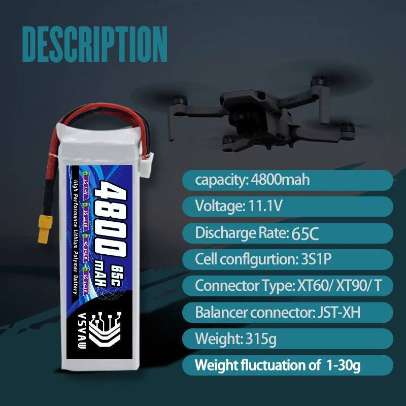 VSVAW 3S Lipo Battery for FPV  - Drone Tech Rc 评论和价格