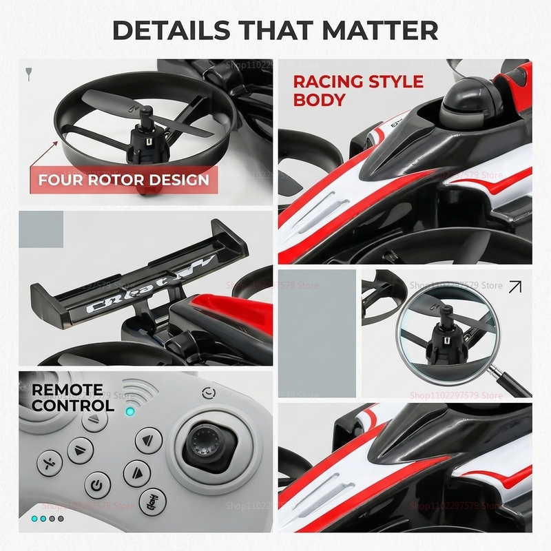 Mini Rc Flying Car 2.4G Remote - Rc Drone And Flying Car 评论和价格