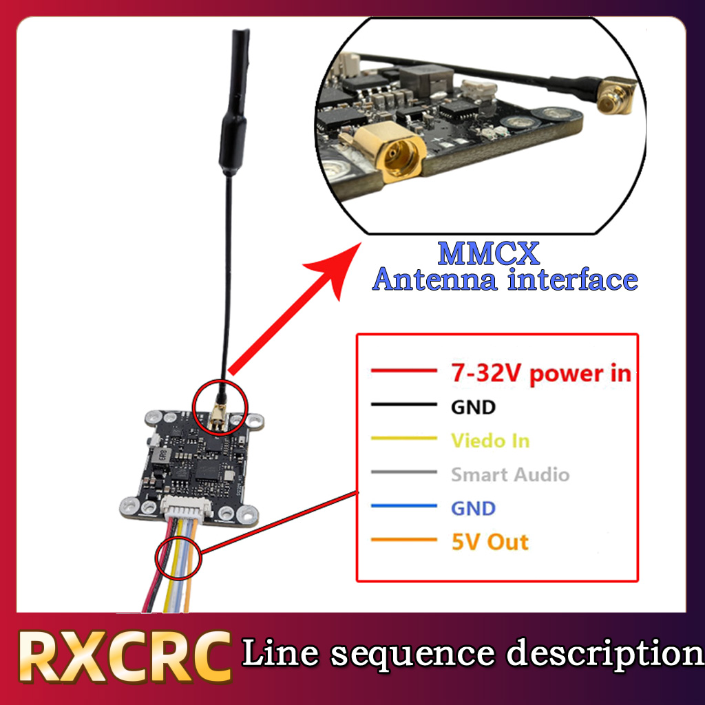 RXCRC 5.8G Module 48CH 1.6W VT - Drone Rc Controller 评论和价格