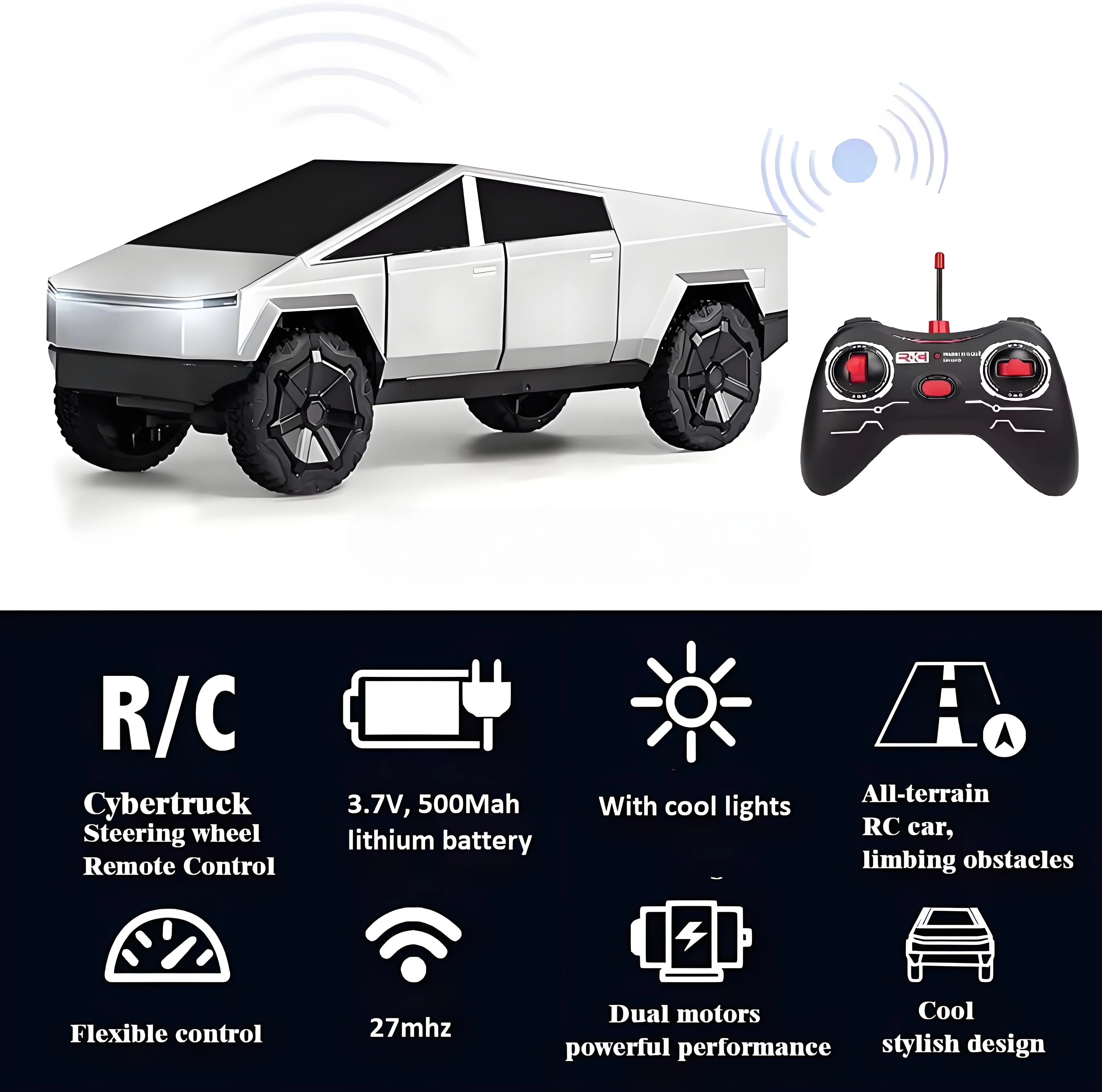 1:24 RC Cybertruck Pickup 4WD  - Drone Or Rc Car 评论和价格