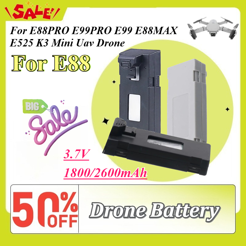 3.7V 1800/2600mAh Drone Spare  - Drone Rc E99 评论和价格