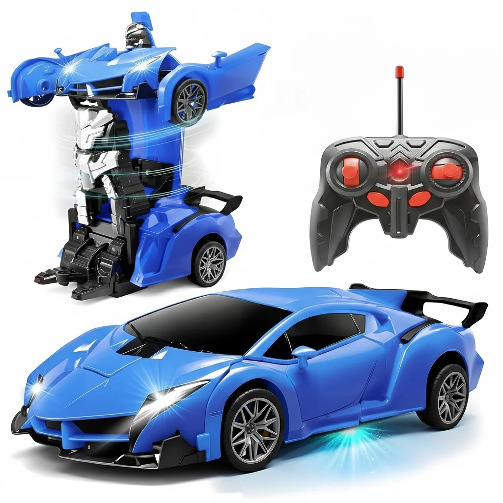 2 In 1 RC Transforming Car Rob - Drone Or Rc Car 评论和价格