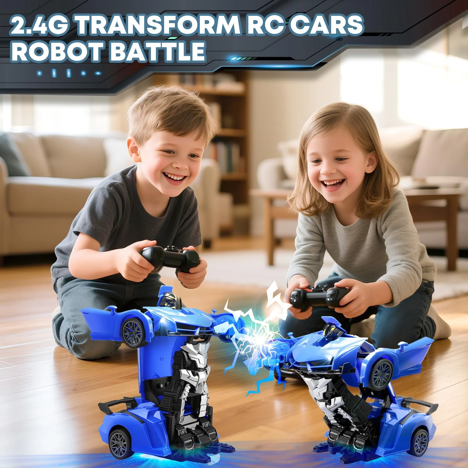 2 In 1 RC Transforming Car Rob - Drone Or Rc Car 评论和价格