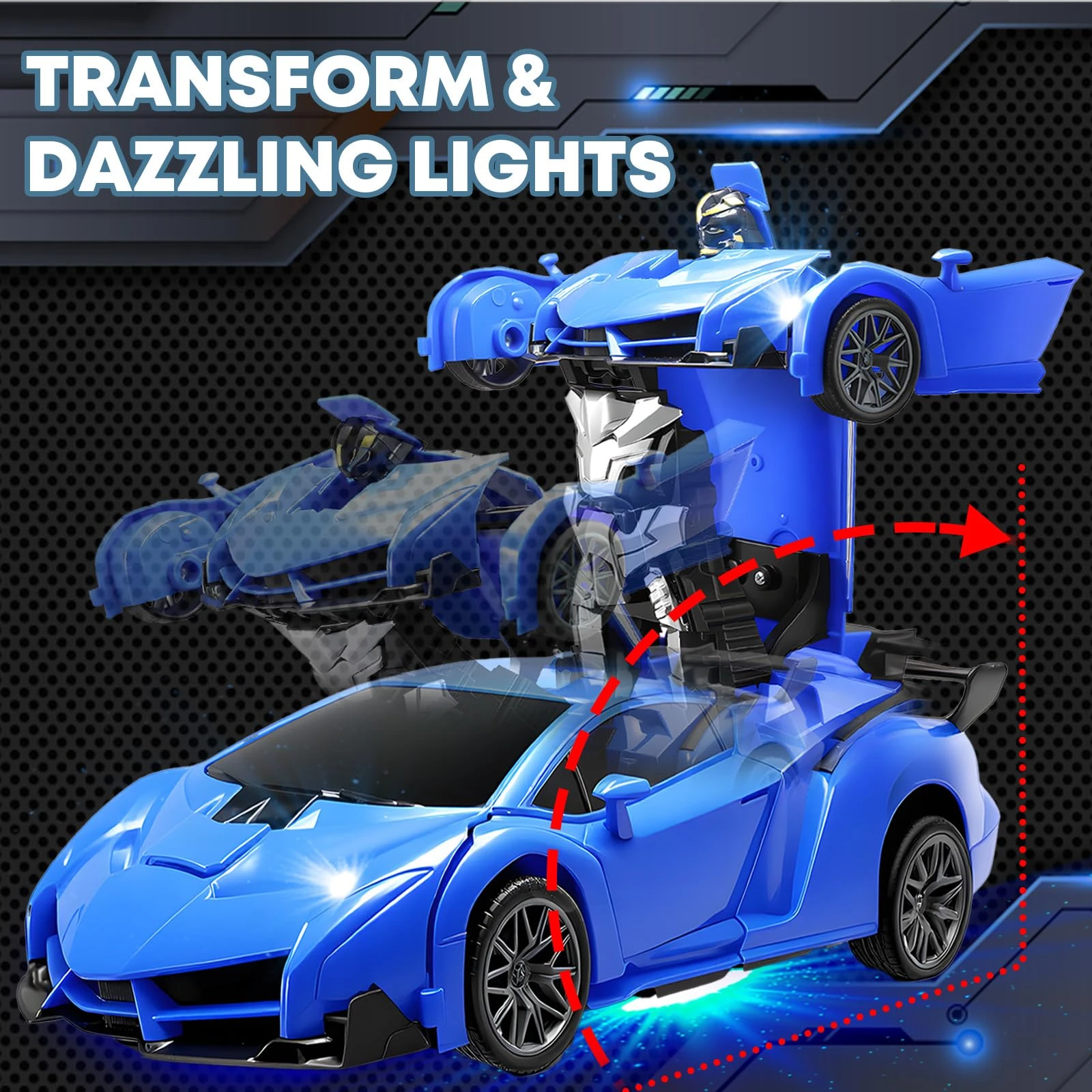 2 In 1 RC Transforming Car Rob - Drone Or Rc Car 评论和价格