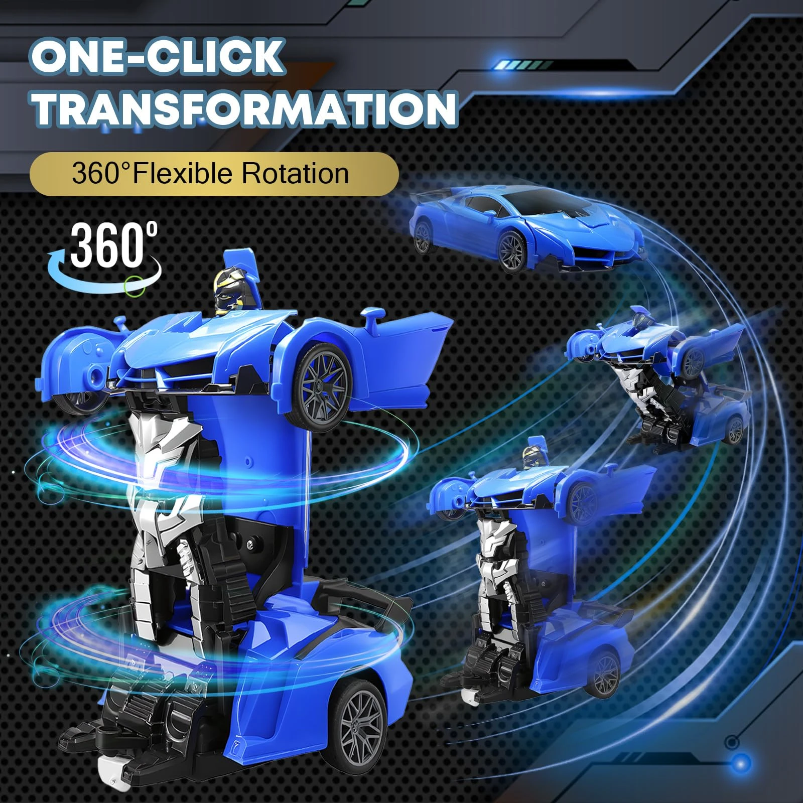 2 In 1 RC Transforming Car Rob - Drone Or Rc Car 评论和价格