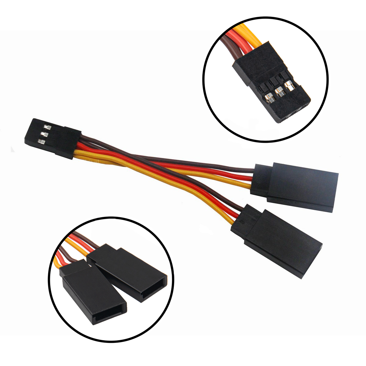 1 2pcs /5pcs 90mm Servo Splitt - Drone Rc Harness 评论和价格