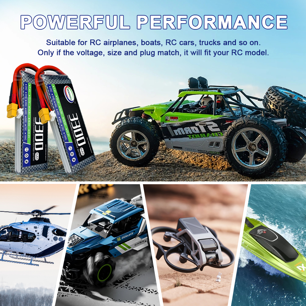 2S 3S 4S 5S 6S 1300mAh Lipo Ba - Drone Rc Truck 评论和价格