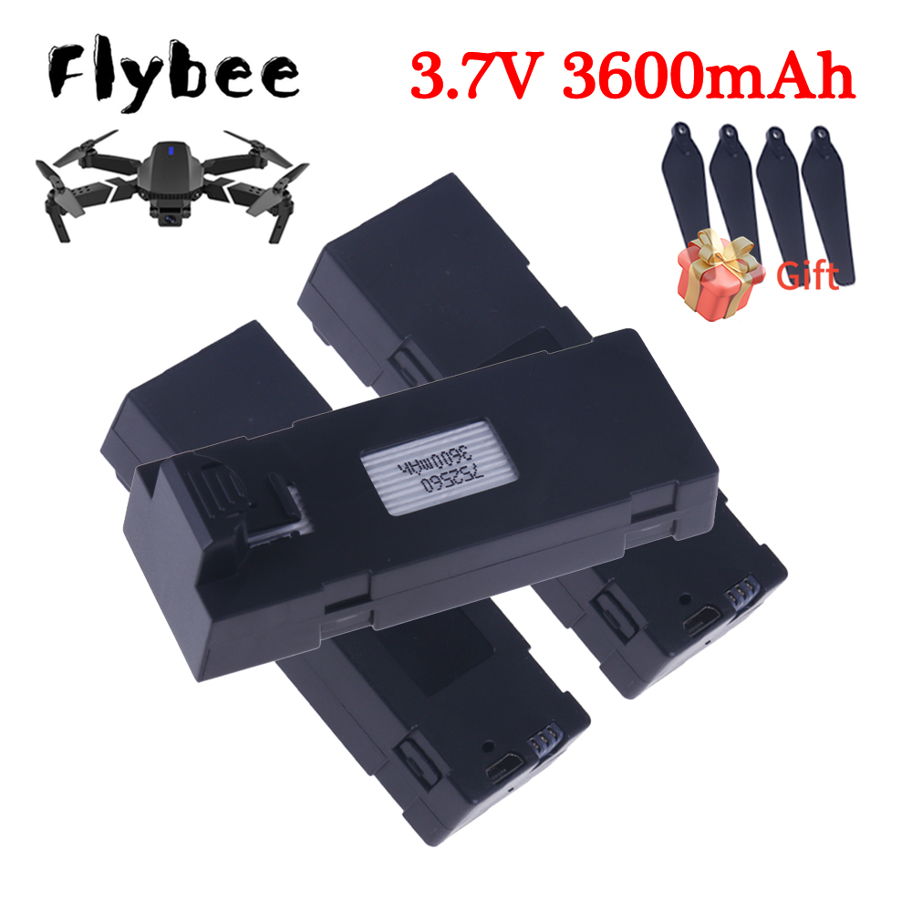 3.7V 3600mAh Upgrade E88 Batte - Drone Rc E99 评论和价格