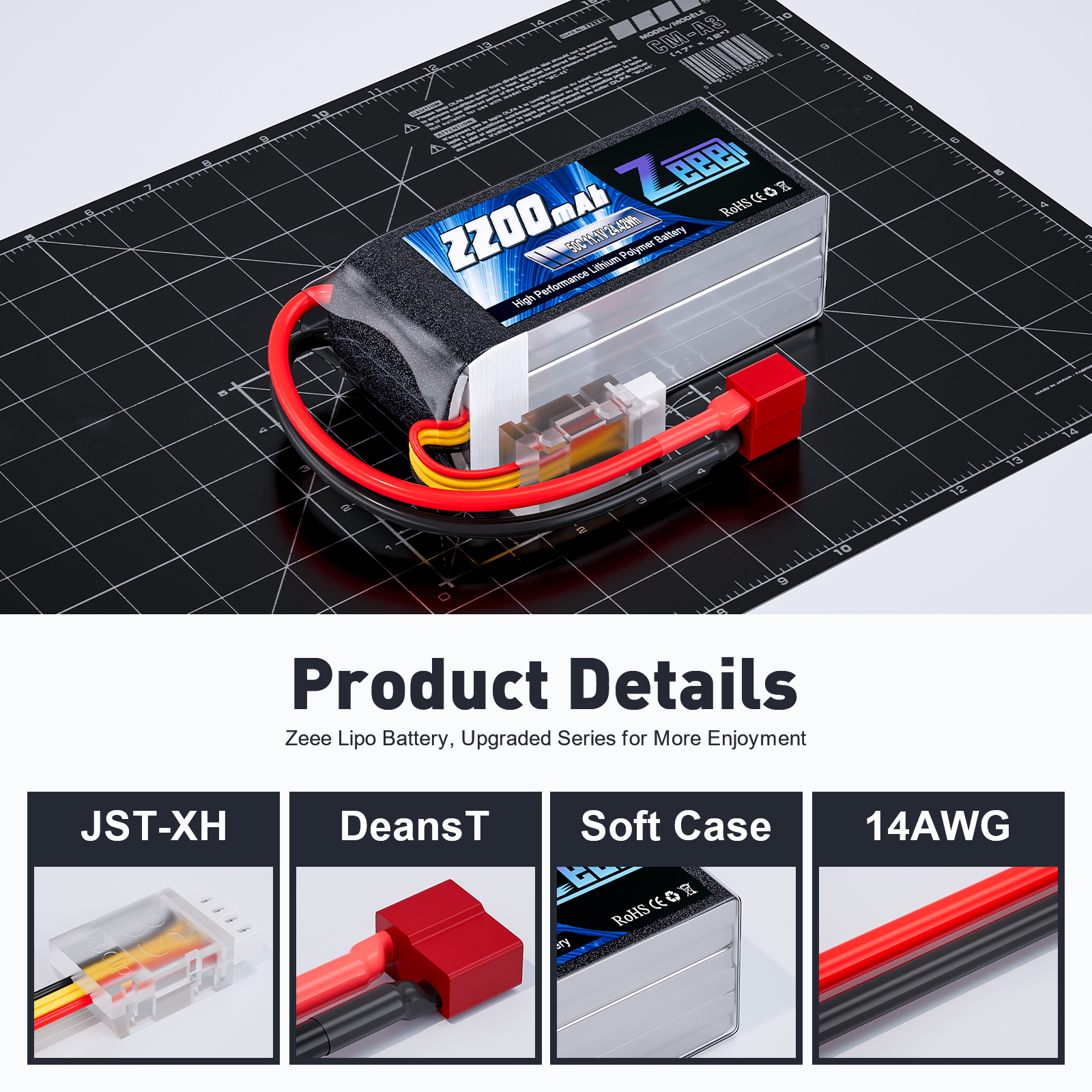 2pcs Zeee 3S 2200mAh Shorty Li - Drone Rc Truck 评论和价格