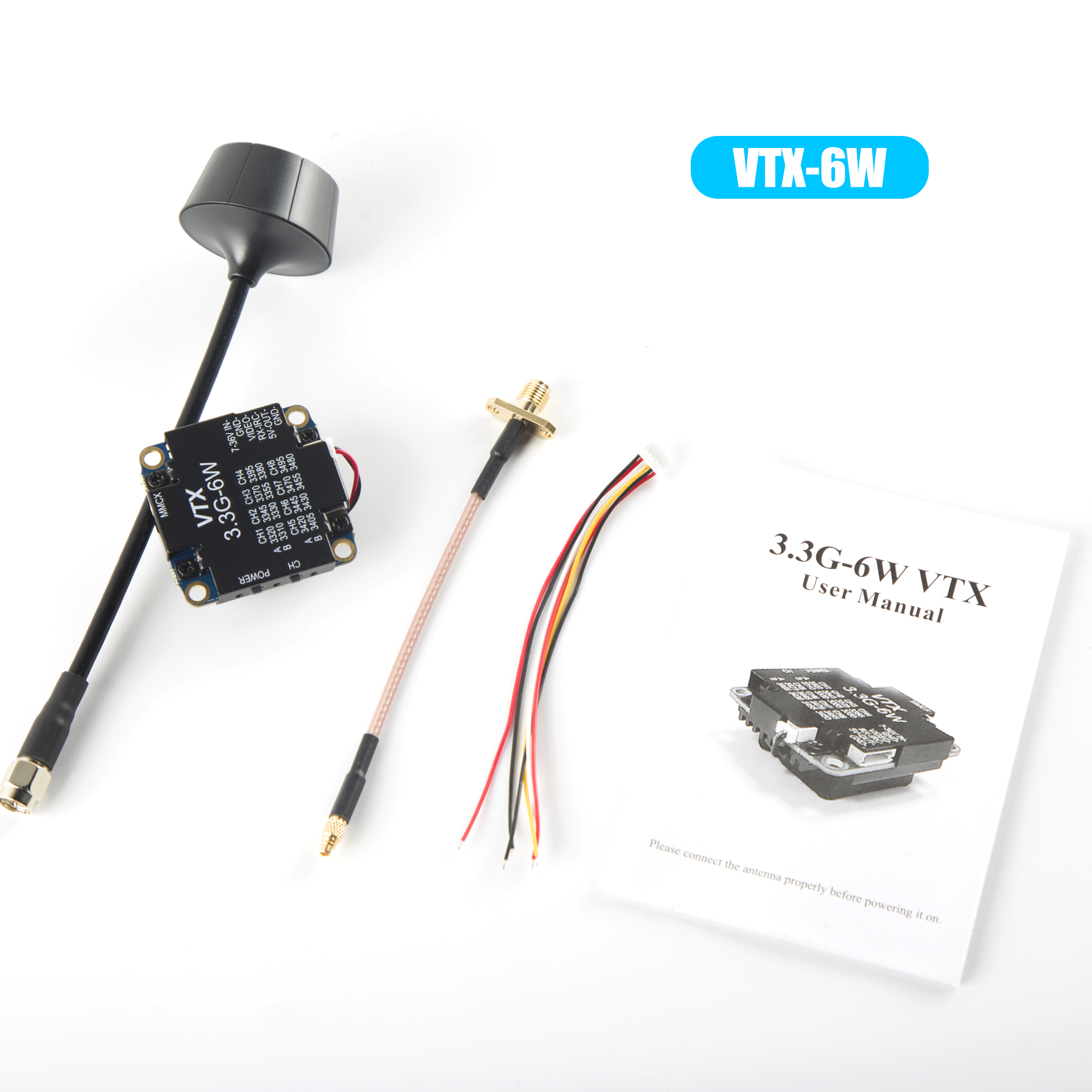 FPV Video Transmitter 3.3G 6W  - Drone Rc Controller 评论和价格