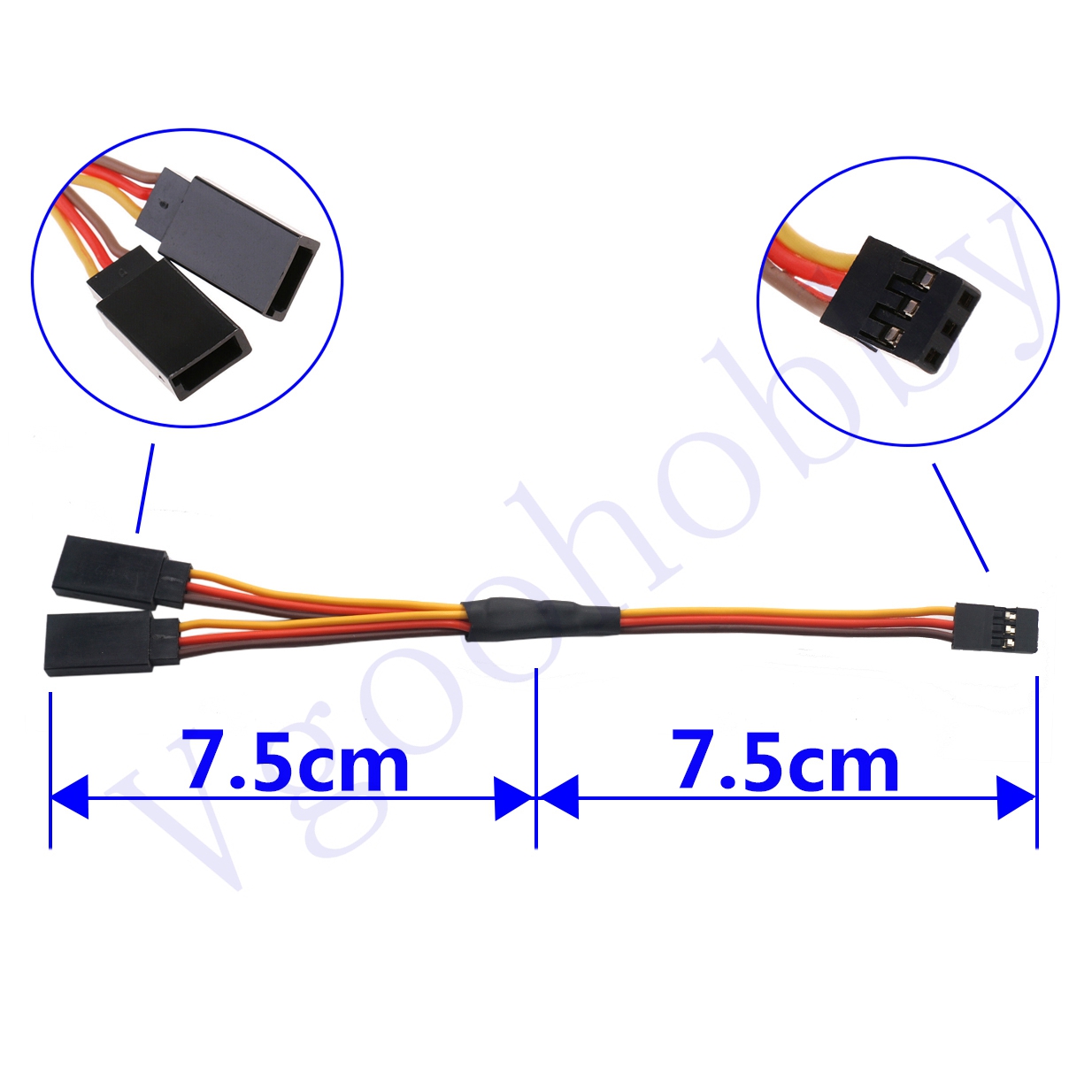 150mm Servo Splitter Cable,1 M - Drone Rc Harness 评论和价格