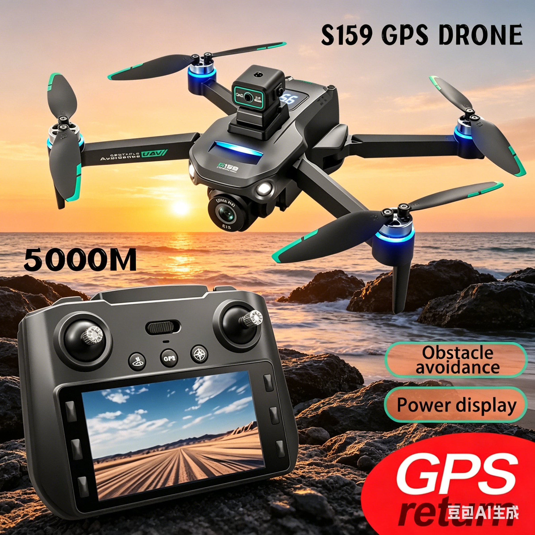S159 GPS Drone 4K Profesional  - Gps Module Drone 评论和价格