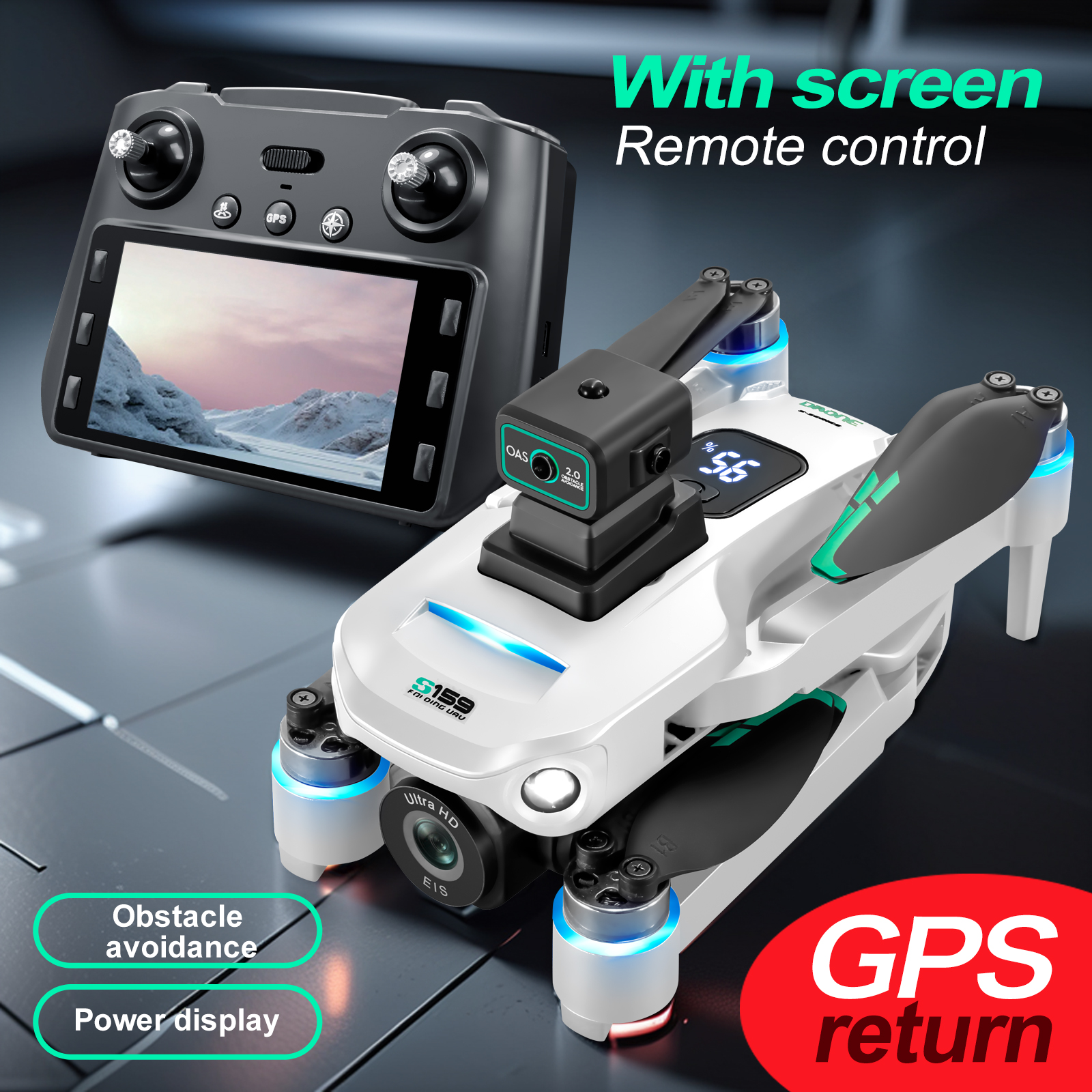S159 GPS Drone 4K Profesional  - Gps Module Drone 评论和价格