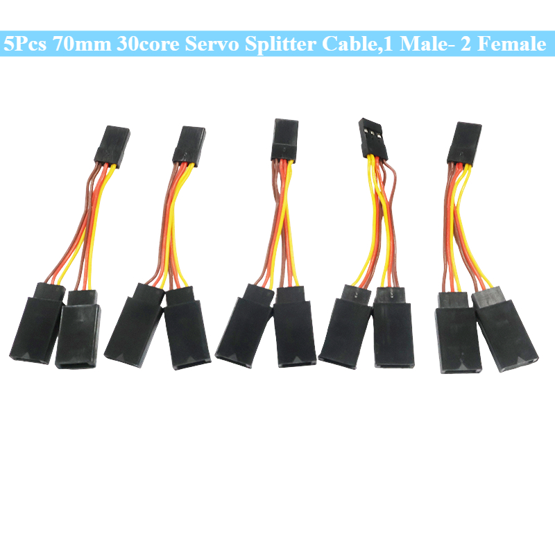 5Pcs 70mm 30-core Servo Splitt - Drone Rc Harness 评论和价格